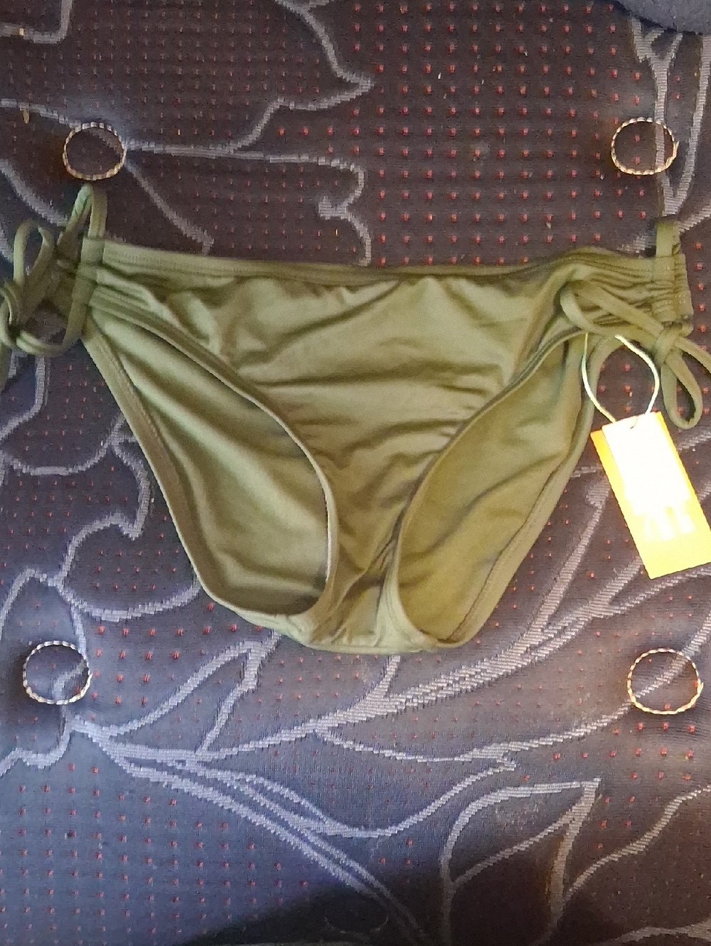 Kona Sol Olive Green Women’s Side-Tie Bikini Bottom